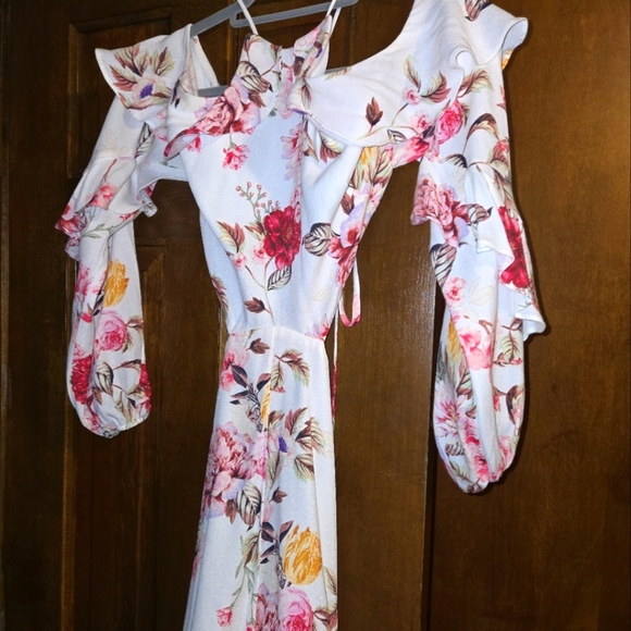 AFRM Floral Off-Shoulder Romper - Picture 1 of 6